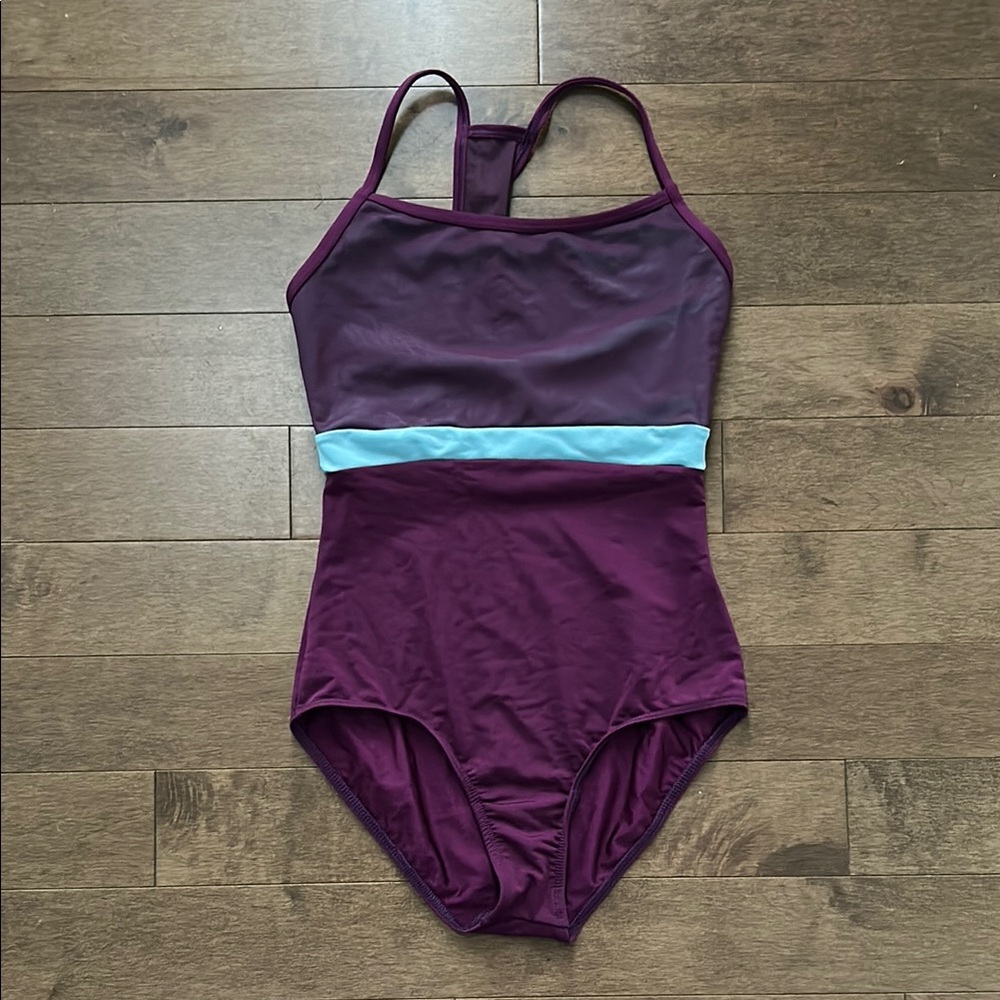 Mariia Purple and Blue Dance Leotard
